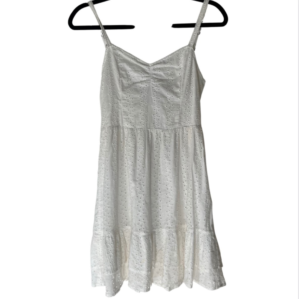 Hollister Mini White Dress with Open Tie Back